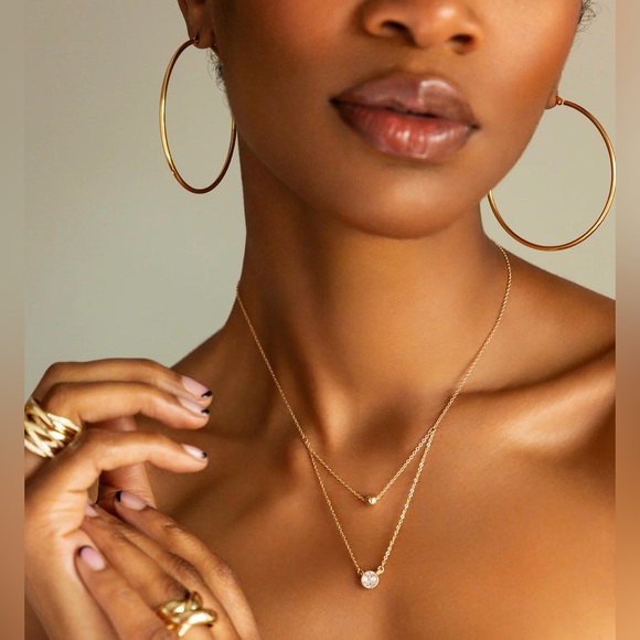 ✨BRAND NEW✨ MARLYN SCHIFF  Double Layered Necklace ✨BEAUTIFUL - Picture 2 of 8